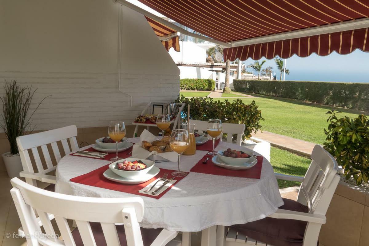 First Line Seaside Apartment San Agustín Exterior foto